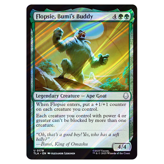 Flopsie, Bumi's Buddy 0179 card from the Magic The Gathering set Avatar The Last Airbender