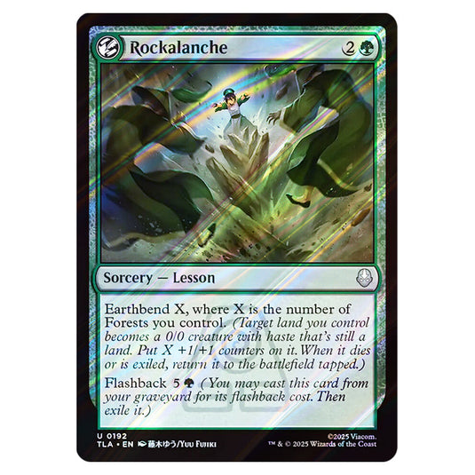 Rockalanche 0192 card from the Magic The Gathering set Avatar The Last Airbender