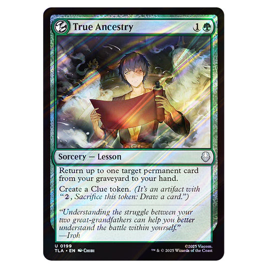 True Ancestry 0199 card from the Magic The Gathering set Avatar The Last Airbender