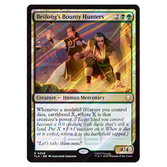Beifong's Bounty Hunters 0209 card from the Magic The Gathering set Avatar The Last Airbender