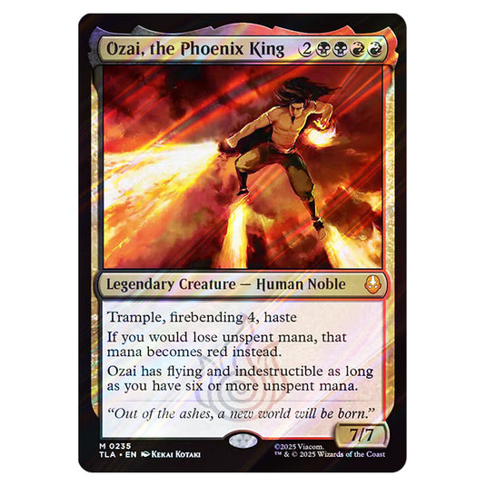 Ozai, the Phoenix King 0235 card from the Magic The Gathering set Avatar The Last Airbender