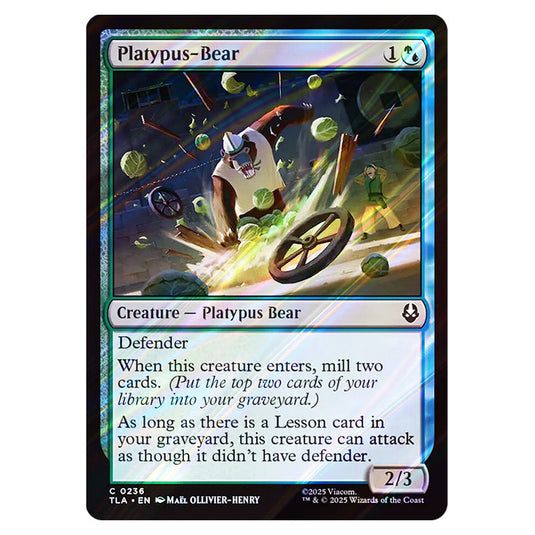 Platypus-Bear 0236 card from the Magic The Gathering set Avatar The Last Airbender