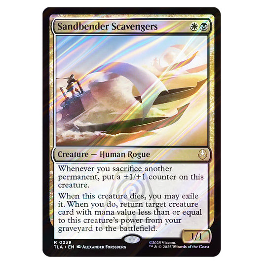 Sandbender Scavengers 0239 card from the Magic The Gathering set Avatar The Last Airbender