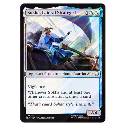 Sokka, Lateral Strategist 0241 card from the Magic The Gathering set Avatar The Last Airbender