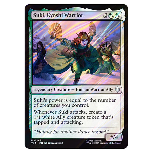 Suki, Kyoshi Warrior 0243 card from the Magic The Gathering set Avatar The Last Airbender