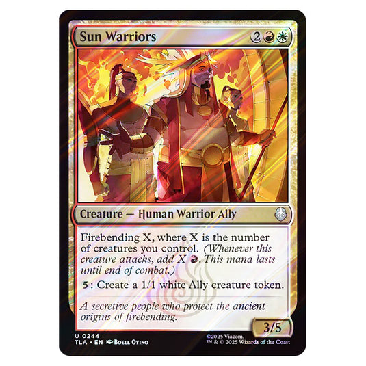 Sun Warriors 0244 card from the Magic The Gathering set Avatar The Last Airbender