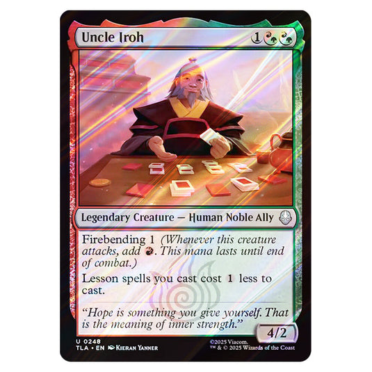Uncle Iroh 0248 card from the Magic The Gathering set Avatar The Last Airbender
