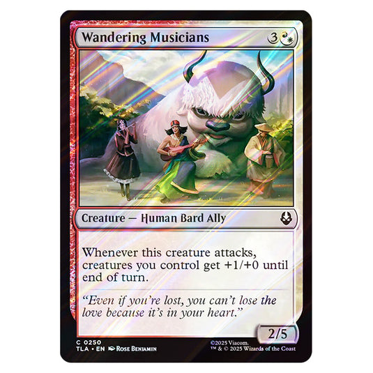 Wandering Musicians 0250 card from the Magic The Gathering set Avatar The Last Airbender