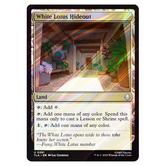 White Lotus Hideout 0281 card from the Magic The Gathering set Avatar The Last Airbender