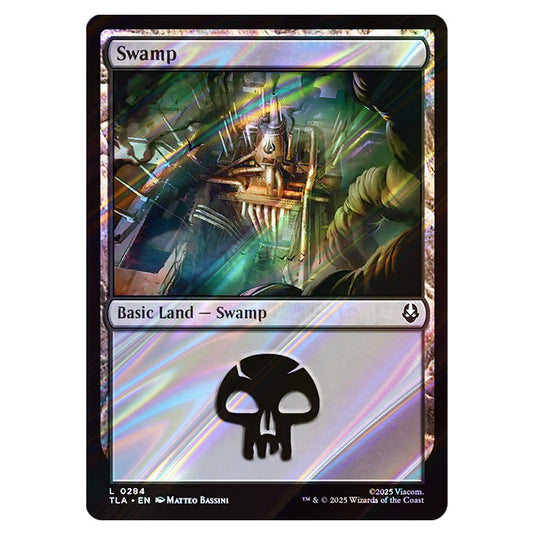 Swamp 0284 card from the Magic The Gathering set Avatar The Last Airbender