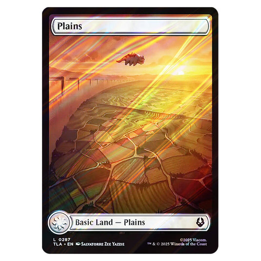 Plains 0287 card from the Magic The Gathering set Avatar The Last Airbender