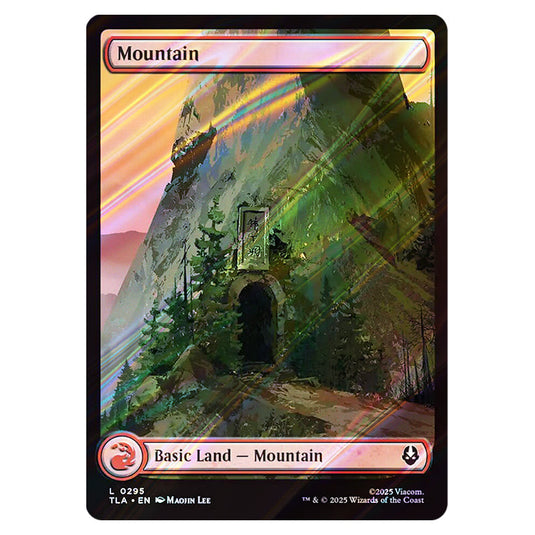 Mountain 0295 card from the Magic The Gathering set Avatar The Last Airbender