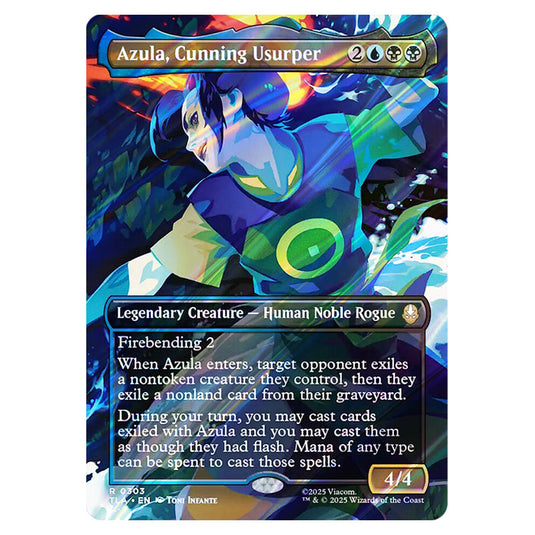 Azula, Cunning Usurper 0303 card from the Magic The Gathering set Avatar The Last Airbender