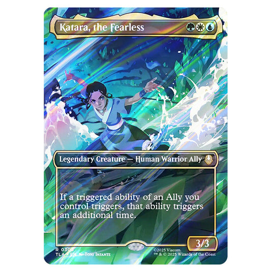 Katara, the Fearless 0305 card from the Magic The Gathering set Avatar The Last Airbender
