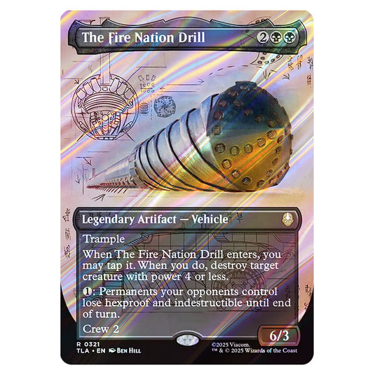 The Fire Nation Drill 0321 card from the Magic The Gathering set Avatar The Last Airbender