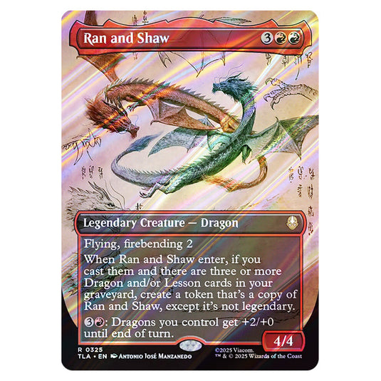 Ran and Shaw 0325 card from the Magic The Gathering set Avatar The Last Airbender