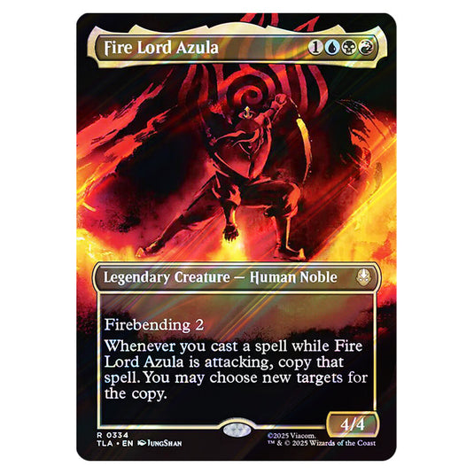 Fire Lord Azula 0334 card from the Magic The Gathering set Avatar The Last Airbender