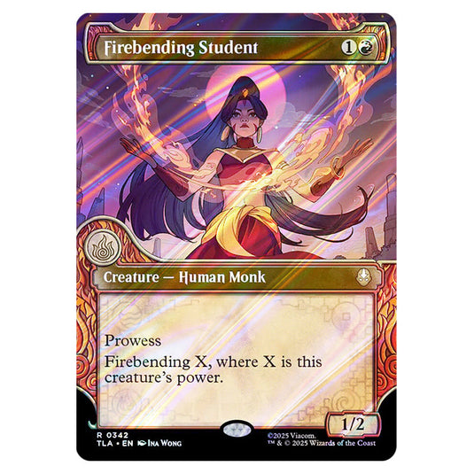 Firebending Student 0342 card from the Magic The Gathering set Avatar The Last Airbender