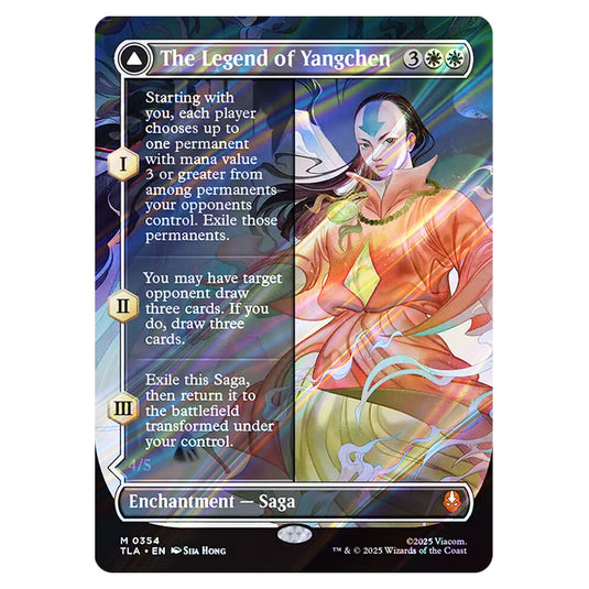 The Legend of Yangchen // Avatar Yangchen 0354 card from the Magic The Gathering set Avatar The Last Airbender