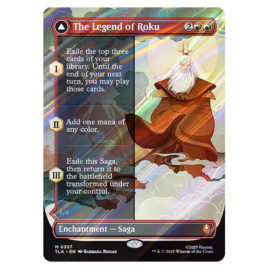 The Legend of Roku // Avatar Roku 0357 card from the Magic The Gathering set Avatar The Last Airbender