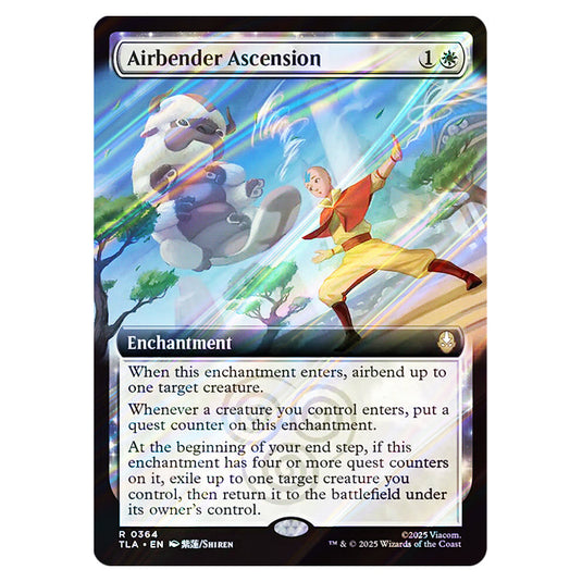 Airbender Ascension 0364 card from the Magic The Gathering set Avatar The Last Airbender