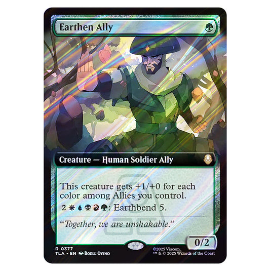 Earthen Ally 0377 card from the Magic The Gathering set Avatar The Last Airbender