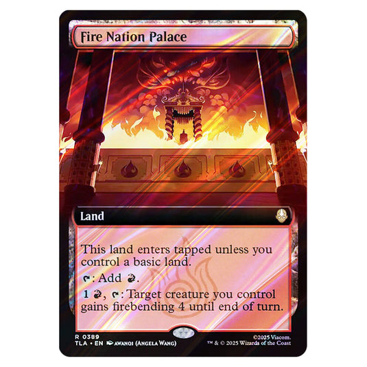 Fire Nation Palace 0389 card from the Magic The Gathering set Avatar The Last Airbender