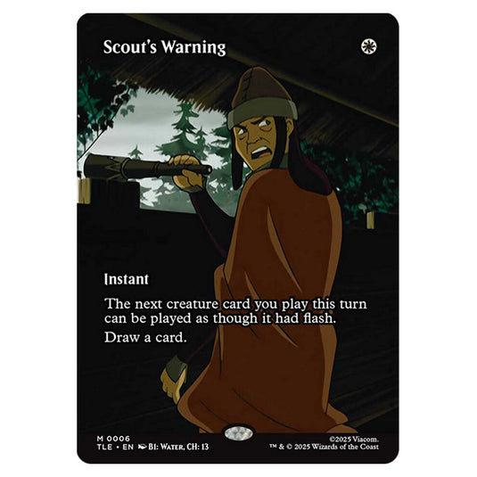 Scout's Warning 0006 card from the Magic The Gathering set Avatar: The Last Airbender Eternal