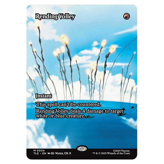 Rending Volley 0034 card from the Magic The Gathering set Avatar: The Last Airbender Eternal