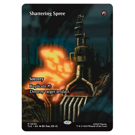Shattering Spree 0036 card from the Magic The Gathering set Avatar: The Last Airbender Eternal