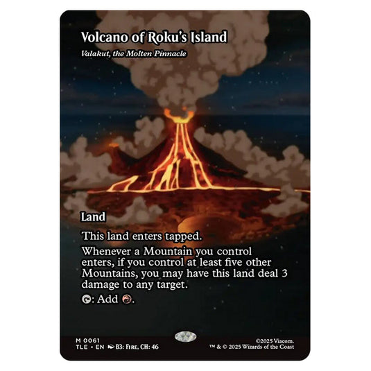 Valakut, the Molten Pinnacle 0061 card from the Magic The Gathering set Avatar: The Last Airbender Eternal
