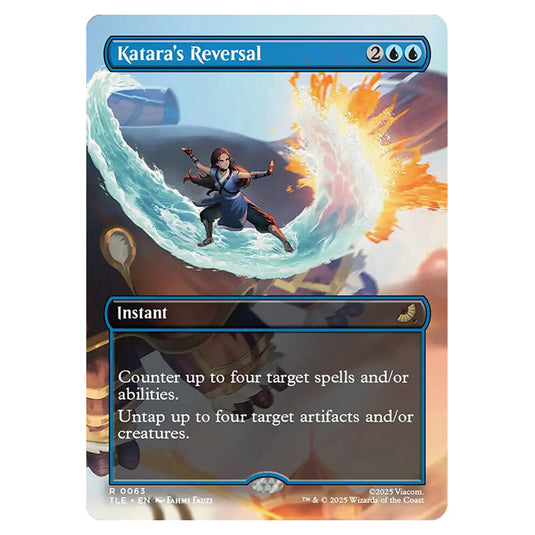 Katara's Reversal 0063 card from the Magic The Gathering set Avatar: The Last Airbender Eternal