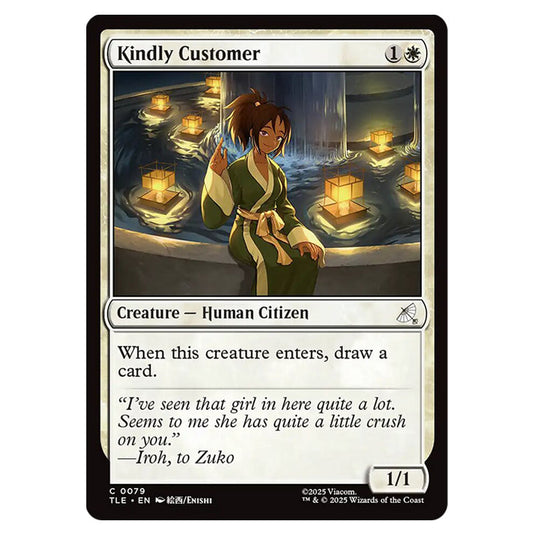 Kindly Customer 0079 card from the Magic The Gathering set Avatar: The Last Airbender Eternal