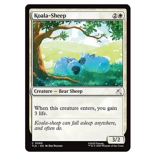 Koala-Sheep 0080 card from the Magic The Gathering set Avatar: The Last Airbender Eternal