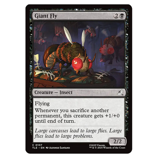 Giant Fly 0107 card from the Magic The Gathering set Avatar: The Last Airbender Eternal