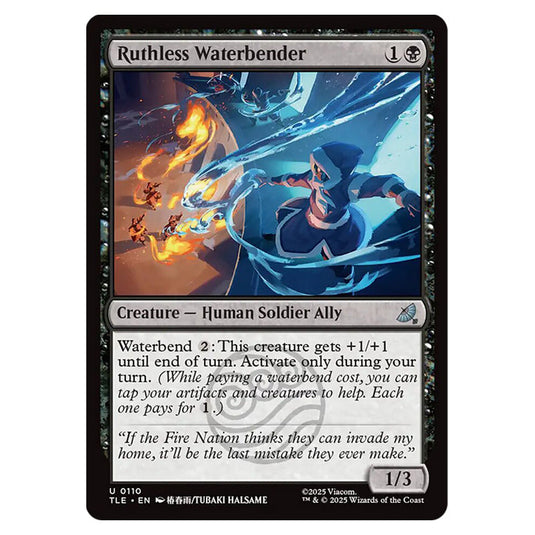 Ruthless Waterbender 0110 card from the Magic The Gathering set Avatar: The Last Airbender Eternal