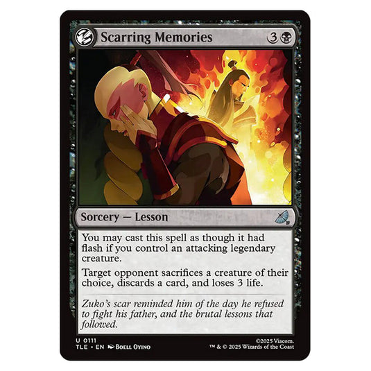 Scarring Memories 0111 card from the Magic The Gathering set Avatar: The Last Airbender Eternal