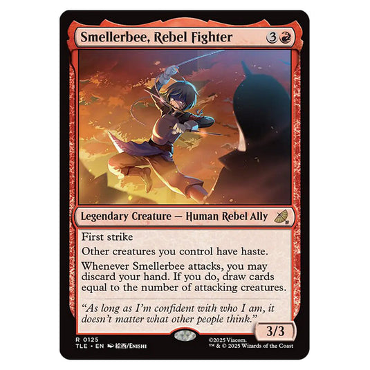 Smellerbee, Rebel Fighter 0125 card from the Magic The Gathering set Avatar: The Last Airbender Eternal