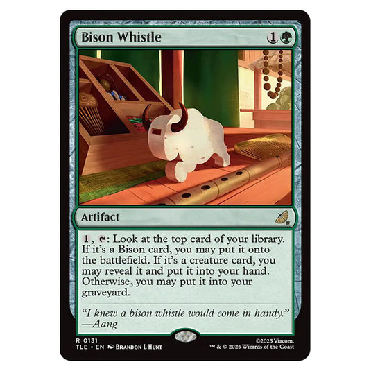 Bison Whistle 0131 card from the Magic The Gathering set Avatar: The Last Airbender Eternal