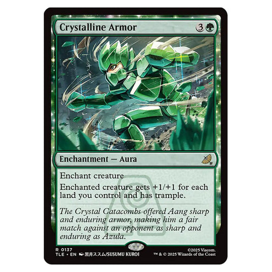 Crystalline Armor 0137 card from the Magic The Gathering set Avatar: The Last Airbender Eternal