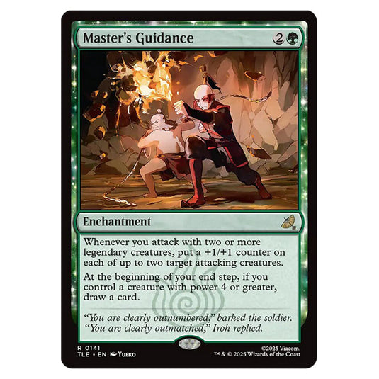 Master's Guidance 0141 card from the Magic The Gathering set Avatar: The Last Airbender Eternal