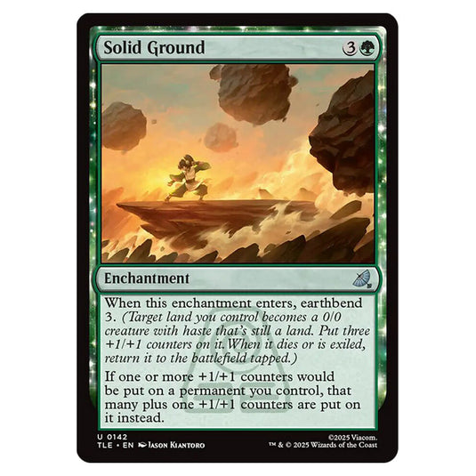 Solid Ground 0142 card from the Magic The Gathering set Avatar: The Last Airbender Eternal