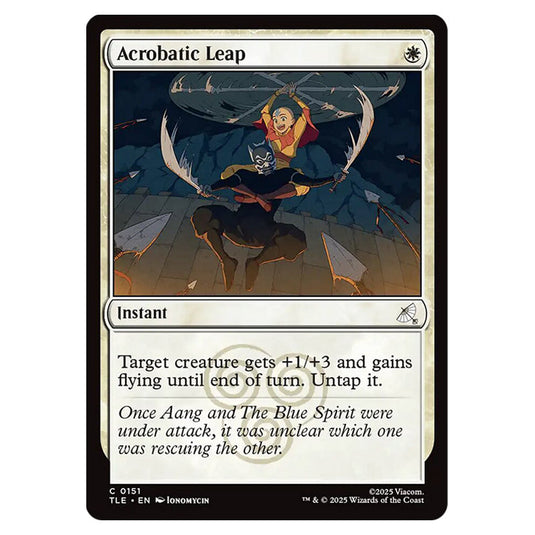 Acrobatic Leap 0151 card from the Magic The Gathering set Avatar: The Last Airbender Eternal