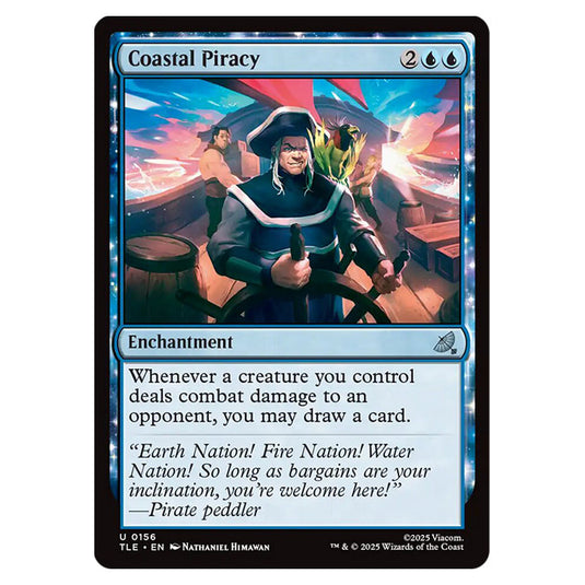 Coastal Piracy 0156 card from the Magic The Gathering set Avatar: The Last Airbender Eternal