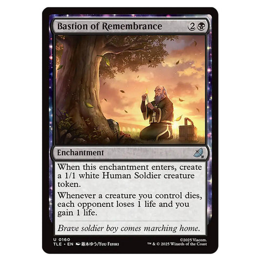 Bastion of Remembrance 0160 card from the Magic The Gathering set Avatar: The Last Airbender Eternal