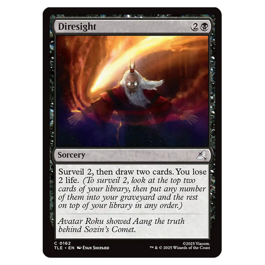 Diresight 0162 card from the Magic The Gathering set Avatar: The Last Airbender Eternal