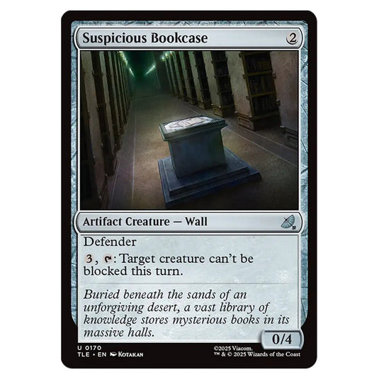 Suspicious Bookcase 0170 card from the Magic The Gathering set Avatar: The Last Airbender Eternal