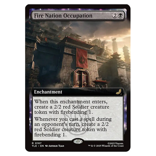 Fire Nation Occupation 0187 card from the Magic The Gathering set Avatar: The Last Airbender Eternal