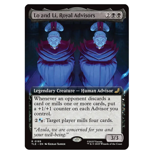 Lo and Li, Royal Advisors 0189 card from the Magic The Gathering set Avatar: The Last Airbender Eternal