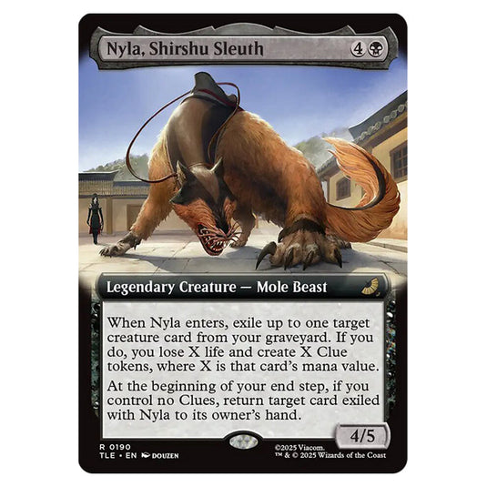 Nyla, Shirshu Sleuth 0190 card from the Magic The Gathering set Avatar: The Last Airbender Eternal